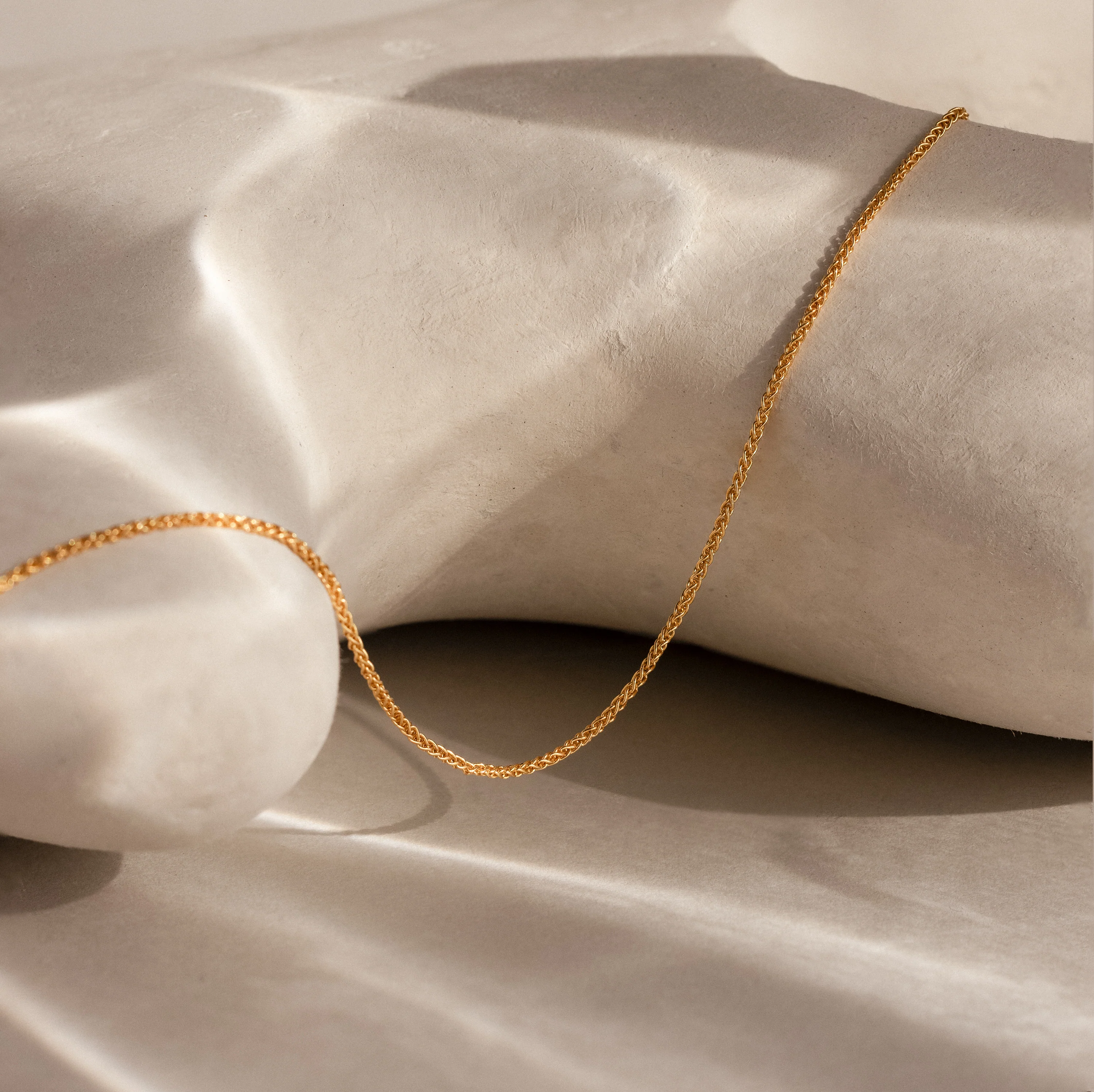 Woven Chain Necklace in 18K Gold - Image 7