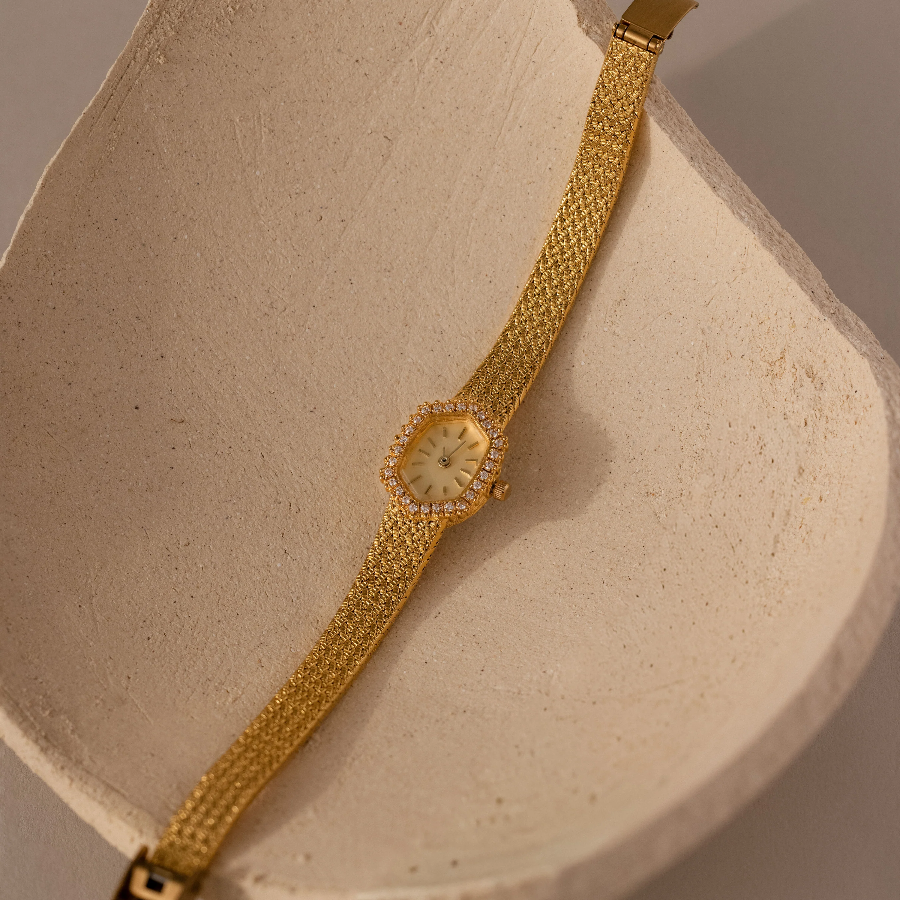 Woven Mesh Pave Timepiece - Image 5