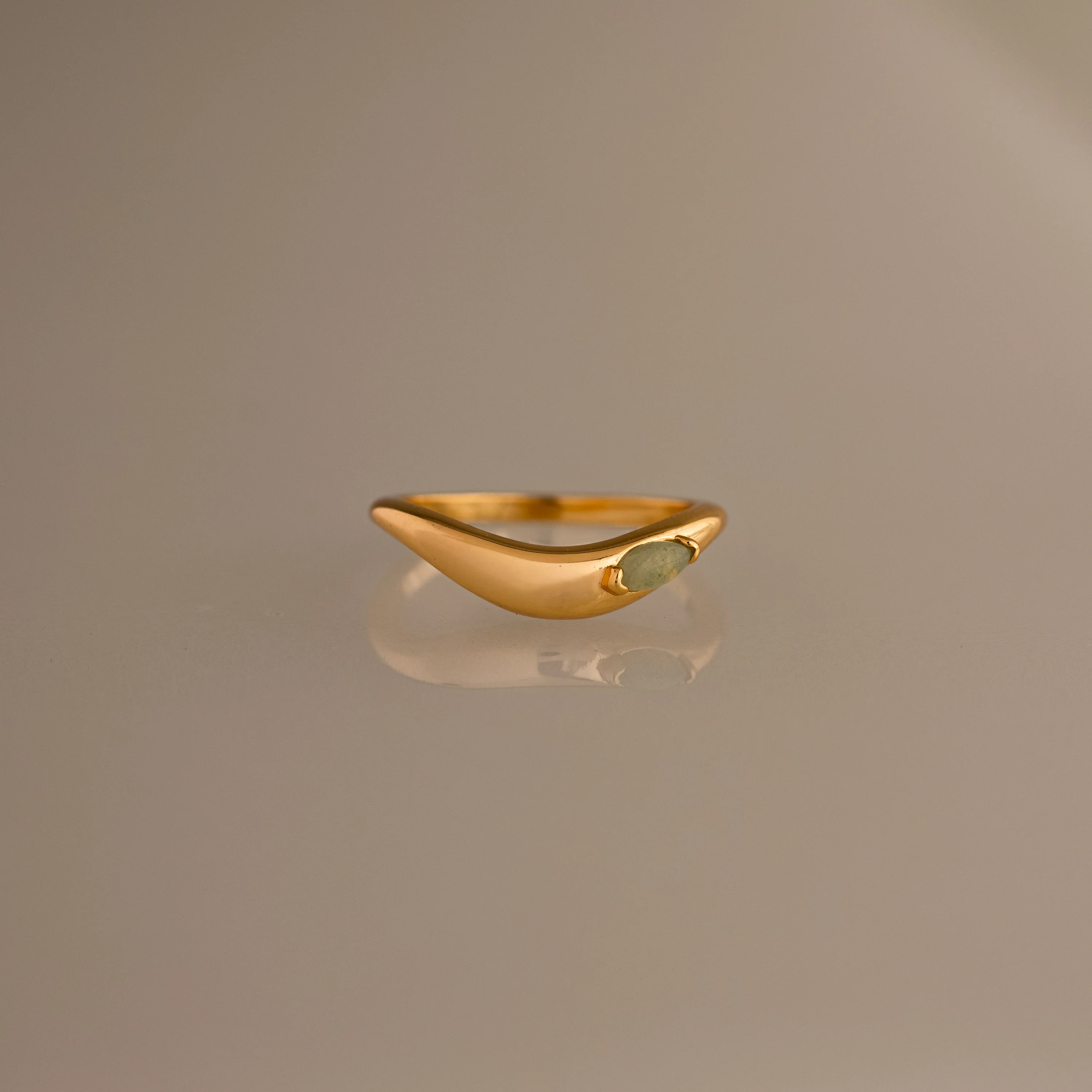 Zen Jade Curve Ring