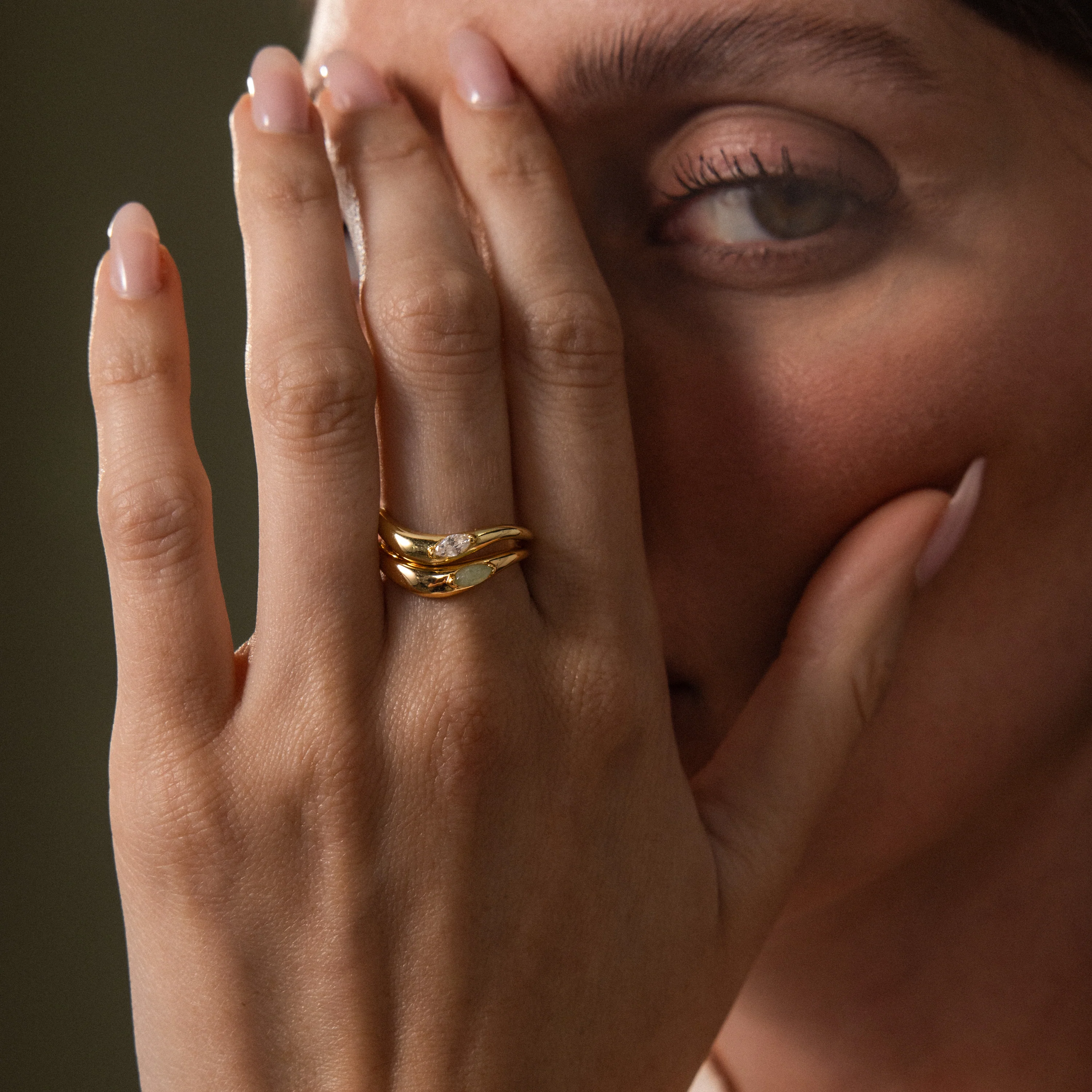 Zen Jade Curve Ring - Image 4