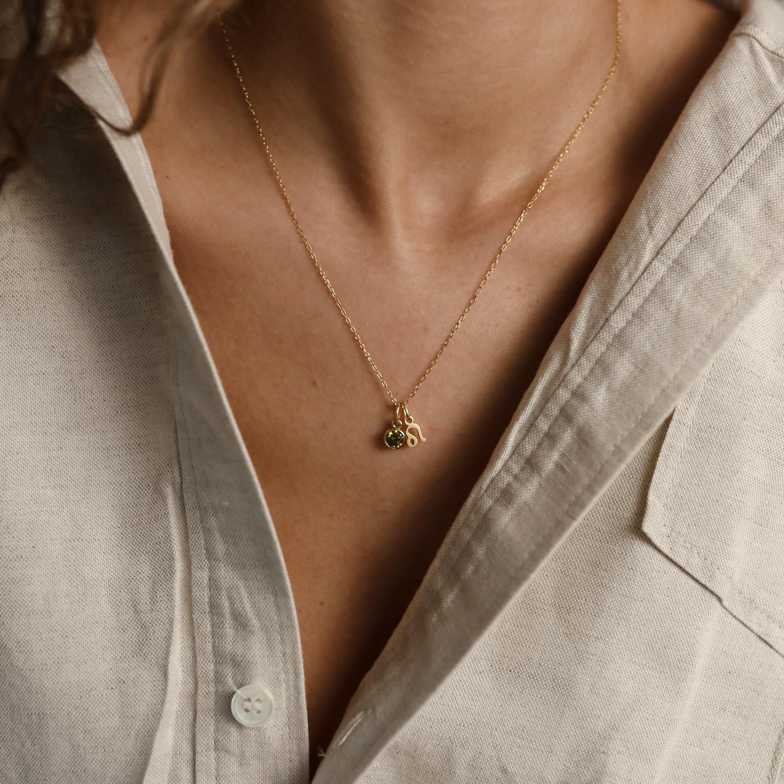 Zodiac Birthstone Necklace - Image 7